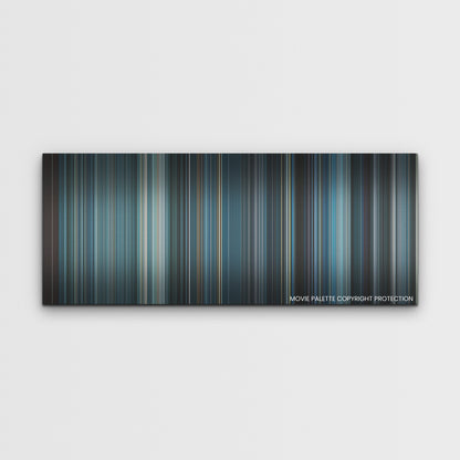 Oxygen color palette canvas print: thousands of thin vertical stripes of color