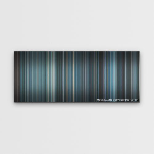 Oxygen color palette canvas print: thousands of thin vertical stripes of color