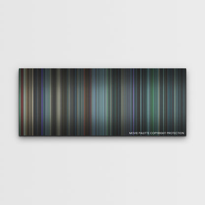 Malignant color palette canvas print: thousands of thin vertical stripes of color