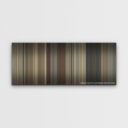 Maharaja color palette canvas print: thousands of thin vertical stripes of color