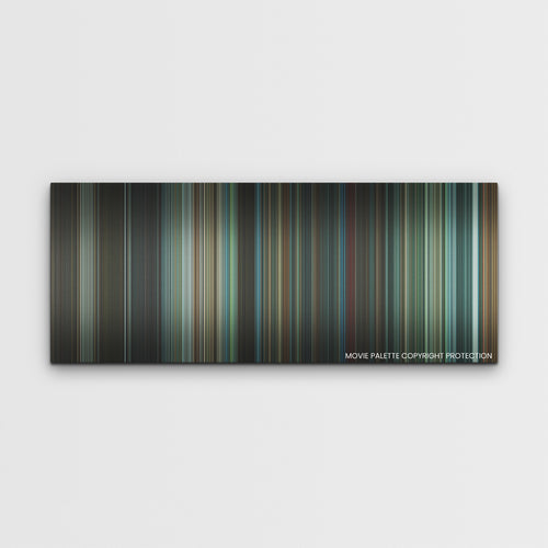 Infinite color palette canvas print: thousands of thin vertical stripes of color