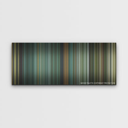 Land of Bad color palette canvas print: thousands of thin vertical stripes of color