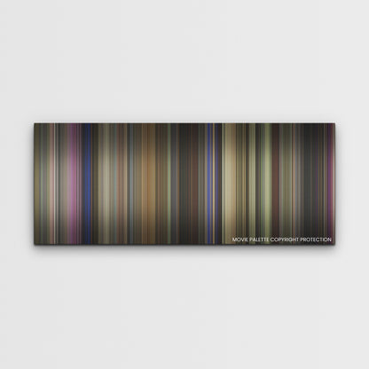 The Idea of You color palette canvas print: thousands of thin vertical stripes of color