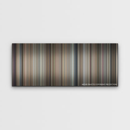 Pain Hustlers color palette canvas print: thousands of thin vertical stripes of color