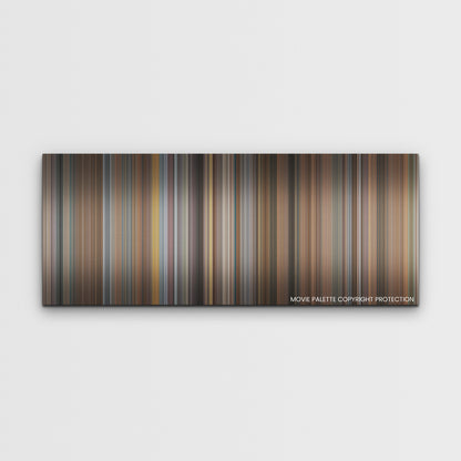 Champions color palette canvas print: thousands of thin vertical stripes of color