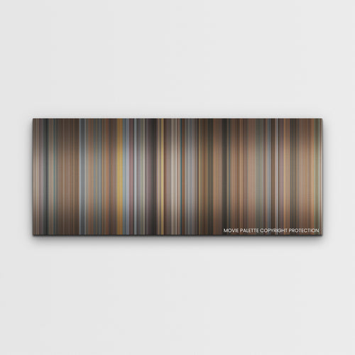 Champions color palette canvas print: thousands of thin vertical stripes of color