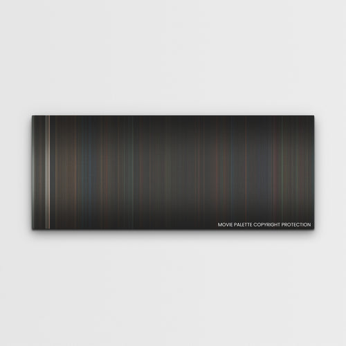 Evil Dead Rise color palette canvas print: thousands of thin vertical stripes of color