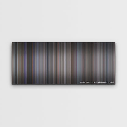 Gran Turismo color palette canvas print: thousands of thin vertical stripes of color