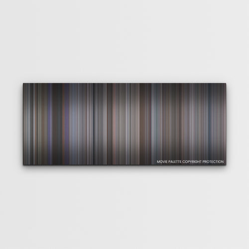Gran Turismo color palette canvas print: thousands of thin vertical stripes of color