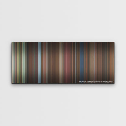 Love Hard color palette canvas print: thousands of thin vertical stripes of color
