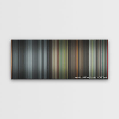 Maestro color palette canvas print: thousands of thin vertical stripes of color