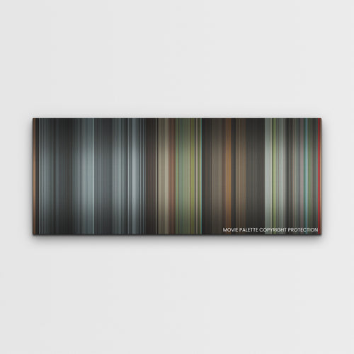 Maestro color palette canvas print: thousands of thin vertical stripes of color