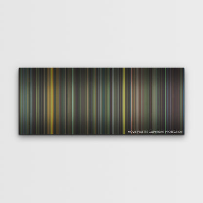 Spaceman color palette canvas print: thousands of thin vertical stripes of color