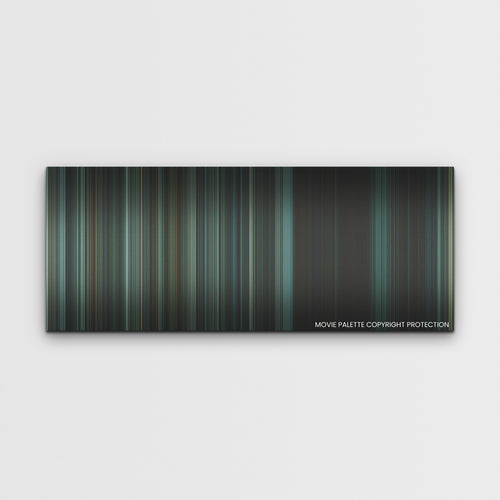 Paradise color palette canvas print: thousands of thin vertical stripes of color