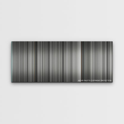 Belfast color palette canvas print: thousands of thin vertical stripes of color
