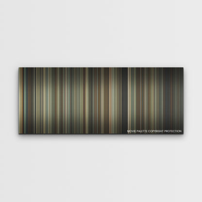 Reptile color palette canvas print: thousands of thin vertical stripes of color