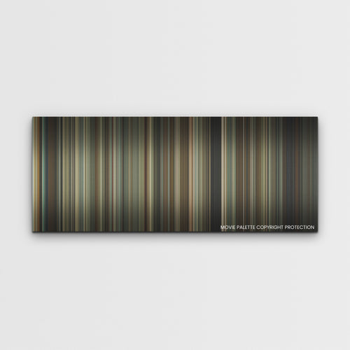 Reptile color palette canvas print: thousands of thin vertical stripes of color