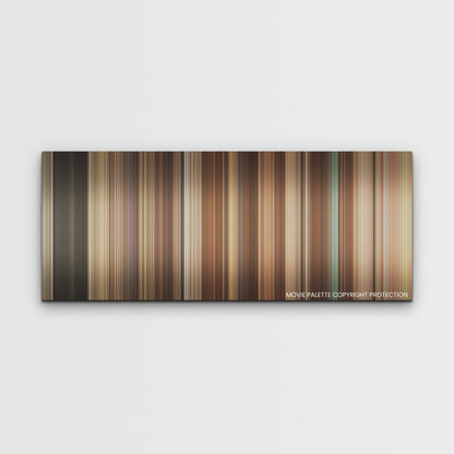 It Ends with Us color palette canvas print: thousands of thin vertical stripes of color