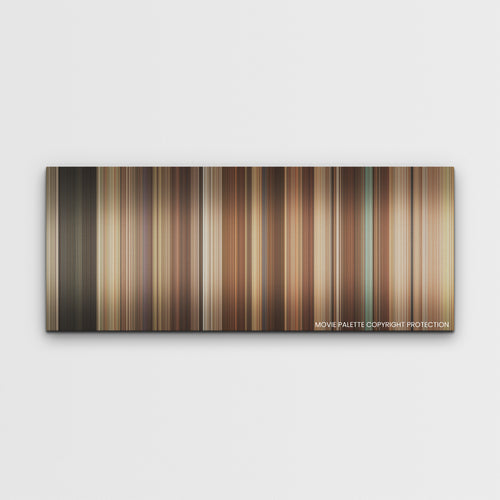 It Ends with Us color palette canvas print: thousands of thin vertical stripes of color