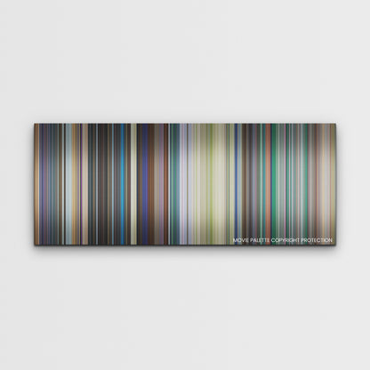 Sonic the Hedgehog 2 color palette canvas print: thousands of thin vertical stripes of color