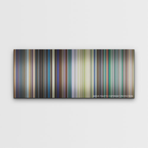 Sonic the Hedgehog 2 color palette canvas print: thousands of thin vertical stripes of color
