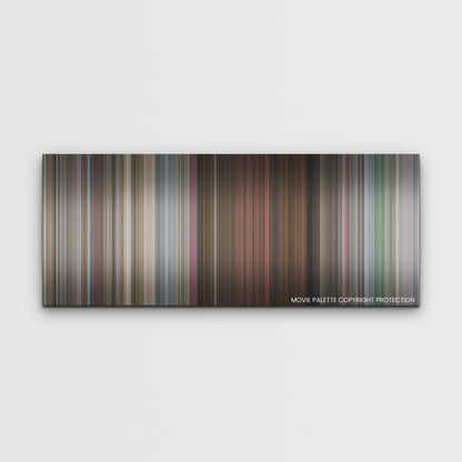 Cinderella color palette canvas print: thousands of thin vertical stripes of color