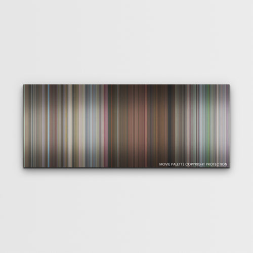Cinderella color palette canvas print: thousands of thin vertical stripes of color