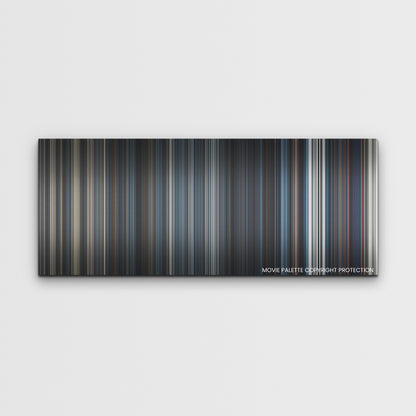 Moonfall color palette canvas print: thousands of thin vertical stripes of color