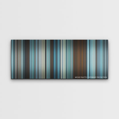 All Quiet on the Western Front color palette canvas print: thousands of thin vertical stripes of color