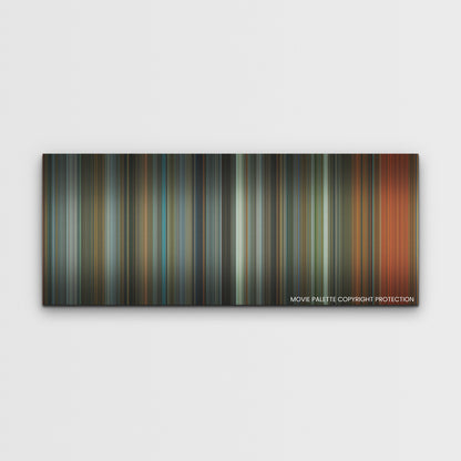 Samaritan color palette canvas print: thousands of thin vertical stripes of color