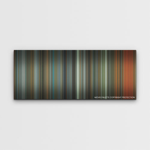 Samaritan color palette canvas print: thousands of thin vertical stripes of color