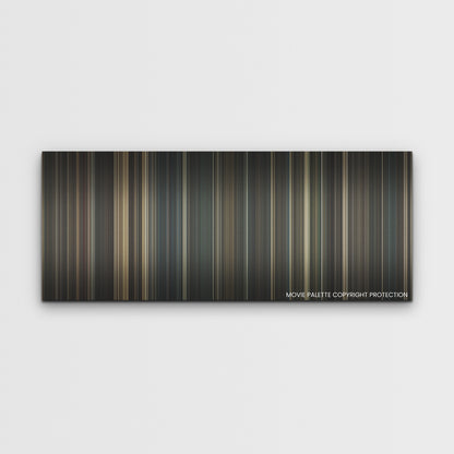 Reminiscence color palette canvas print: thousands of thin vertical stripes of color