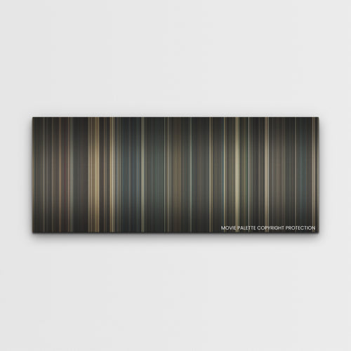 Reminiscence color palette canvas print: thousands of thin vertical stripes of color