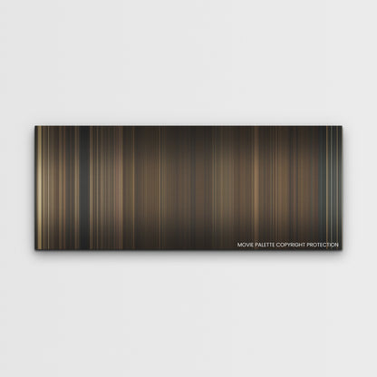 The Outfit color palette canvas print: thousands of thin vertical stripes of color