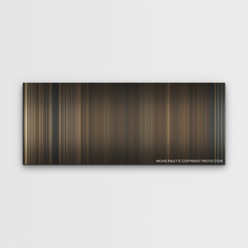 The Outfit color palette canvas print: thousands of thin vertical stripes of color