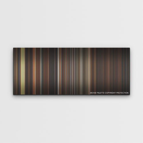 Fresh color palette canvas print: thousands of thin vertical stripes of color