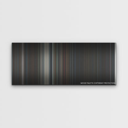 Hellraiser color palette canvas print: thousands of thin vertical stripes of color