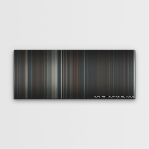 Hellraiser color palette canvas print: thousands of thin vertical stripes of color
