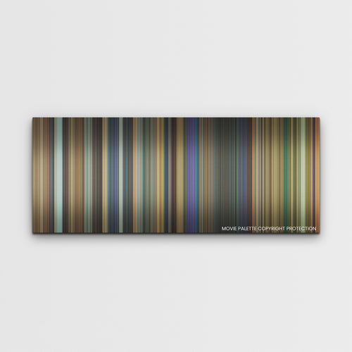 Bad Boys: Ride or Die color palette canvas print: thousands of thin vertical stripes of color