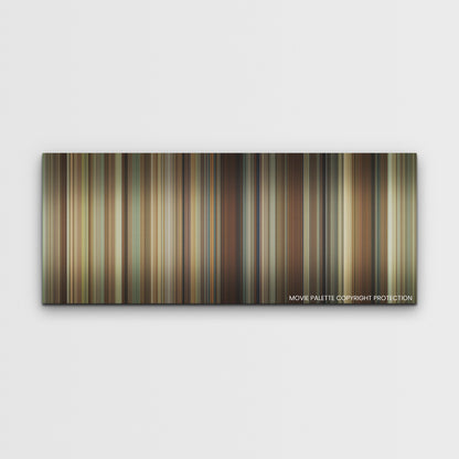 Are You There God? It's Me, Margaret. color palette canvas print: thousands of thin vertical stripes of color