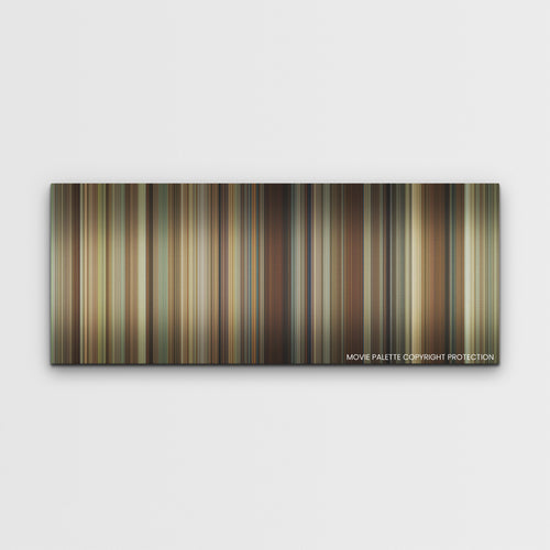 Are You There God? It's Me, Margaret. color palette canvas print: thousands of thin vertical stripes of color