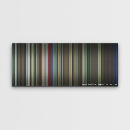 Candyman color palette canvas print: thousands of thin vertical stripes of color