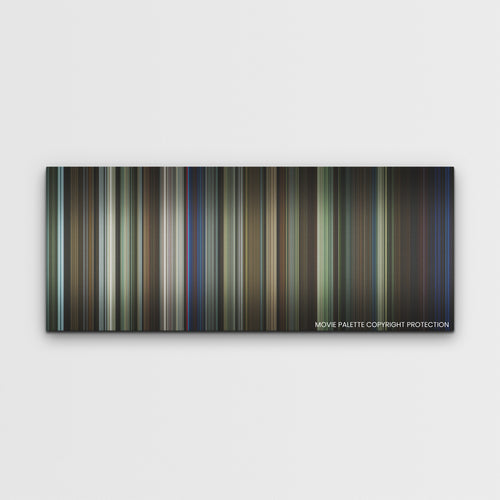 Candyman color palette canvas print: thousands of thin vertical stripes of color