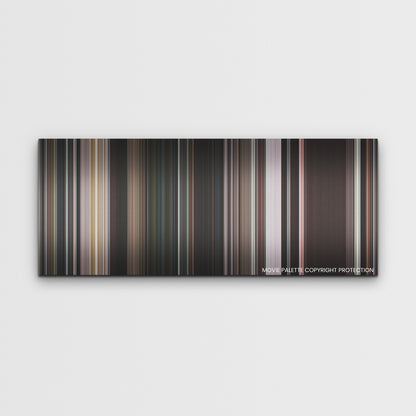 Pearl color palette canvas print: thousands of thin vertical stripes of color