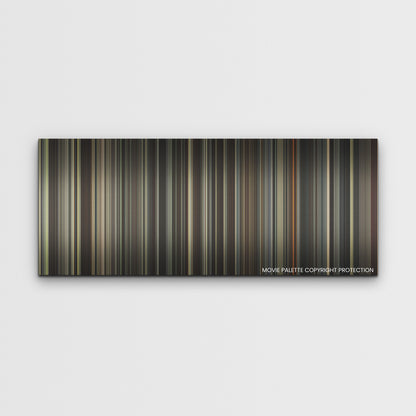 Killers of the Flower Moon color palette canvas print: thousands of thin vertical stripes of color