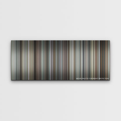 The Unforgivable color palette canvas print: thousands of thin vertical stripes of color