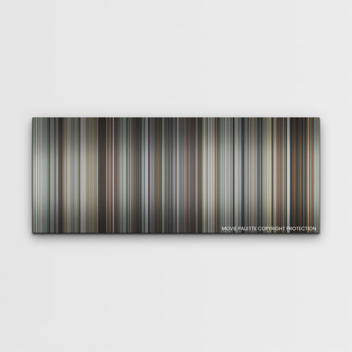 The Unforgivable color palette canvas print: thousands of thin vertical stripes of color