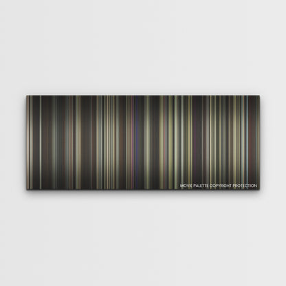 Priscilla color palette canvas print: thousands of thin vertical stripes of color