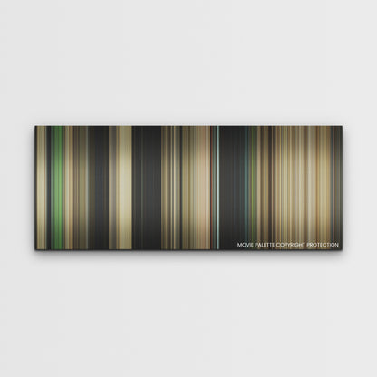 Nope color palette canvas print: thousands of thin vertical stripes of color