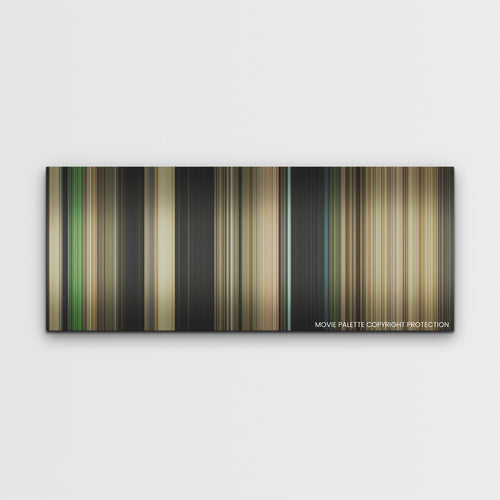Nope color palette canvas print: thousands of thin vertical stripes of color